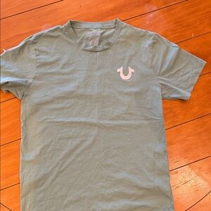 True Religion Men's Olive Short Sleeve Tee